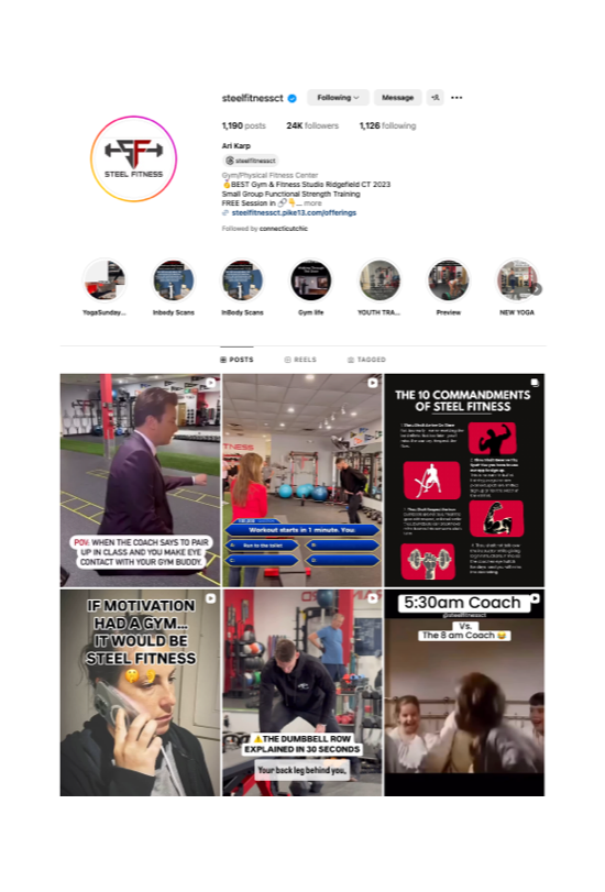 website homepage